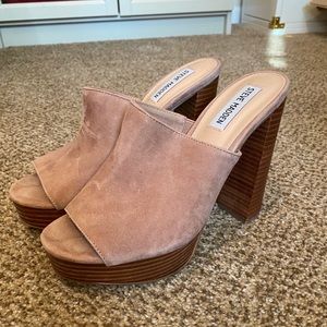 Steve Madden block heels mule